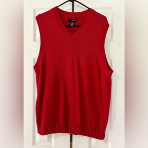 Sweater Vest ivy crew men size medium red
